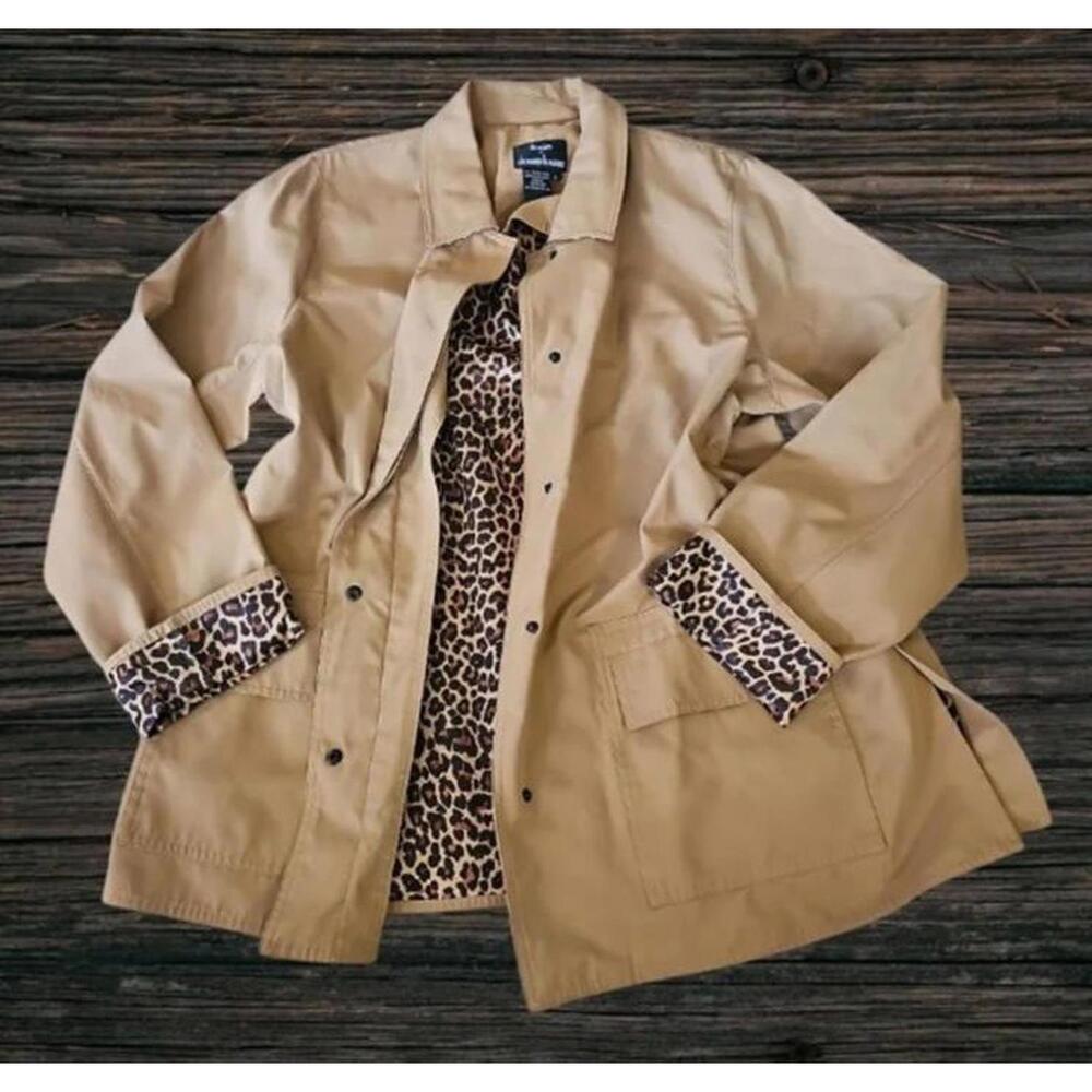 Designer women large clothes jacket coat cheetah leopard print thin